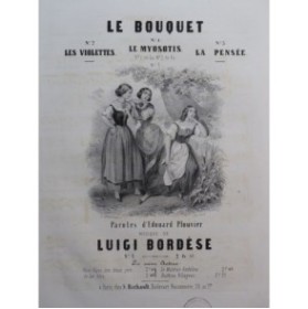 BORDÈSE Luigi Le Myosotis Chant Piano 1846