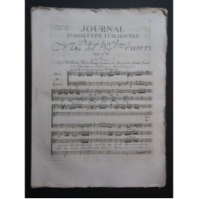 VIOTTI J. B. Che gioja che contento veder Chant Orchestre 1791