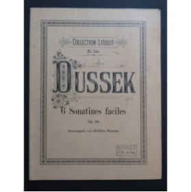DUSSEK J. L. Six Sonaten Sonatines op 20 Piano