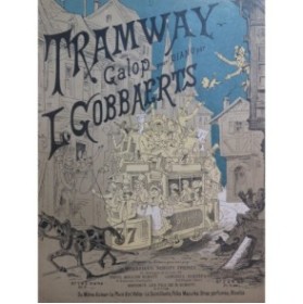 GOBBAERTS Louis Tramway Galop Piano 4 mains