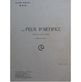 DEBUSSY Claude Feux d'Artifice Piano