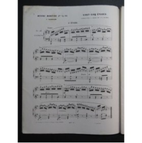 BERTINI Henri 25 Etudes op 32 3e Livre Piano XIXe
