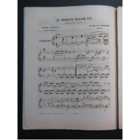 LE CARPENTIER Adolphe Le Médecin malgré lui Petite Fantaisie Piano ca1860