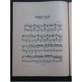 CHABRIER Emmanuel Scherzo-Valse Piano ca1881