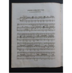 MARQUERIE A. L'Homme entre deux Ages Chant Piano ca1850