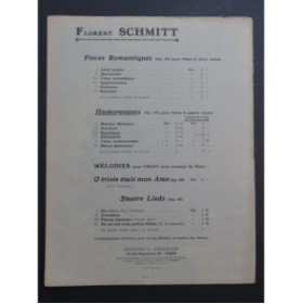 SCHMITT Florent Bucolique Piano 1913