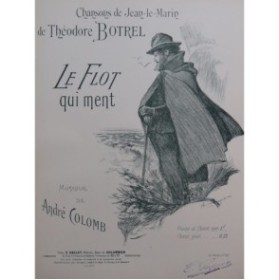 COLOMB André Le Flot qui ment Chant Piano ca1901