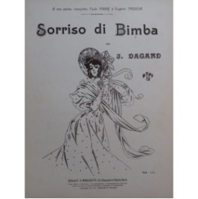DAGAND Joseph Sorriso Di Bimba Piano Violon ou Violoncelle 1914