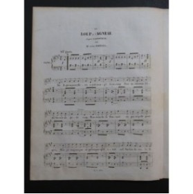 MARQUERIE A. Le Loup et l'Agneau Chant Piano ca1840