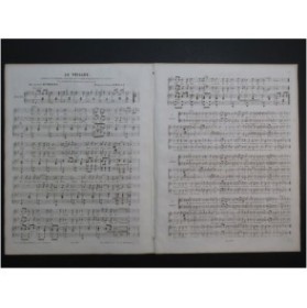 GAVEAUX La Veillée Chant Piano ca1855
