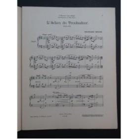 BRICE Georges L'Adieu du Troubadour Piano 1906