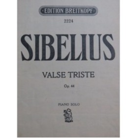 SIBELIUS Jean Valse Triste Piano