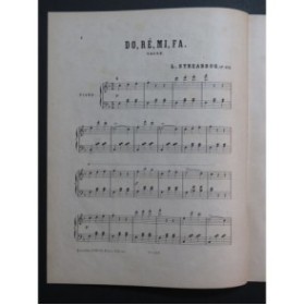STREABBOG Louis Do Ré Mi Fa Piano ca1880