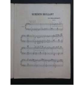 WOLLENHAUPT H. A. Scherzo Brillant op 72 Piano ca1880