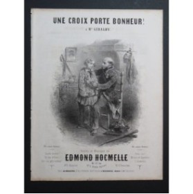 HOCMELLE Edmond Une Croix Porte Bonheur Chant Piano ca1850