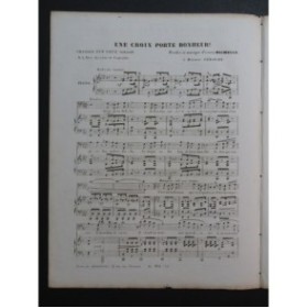 HOCMELLE Edmond Une Croix Porte Bonheur Chant Piano ca1850
