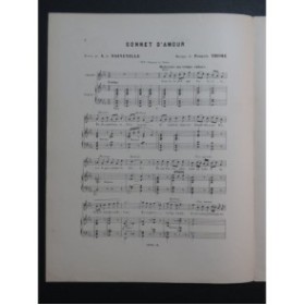 THOMÉ Francis Sonnet d'Amour Chant Piano