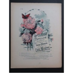 MORITZ Carl La Rose et le Papillon Valse Piano ca1890