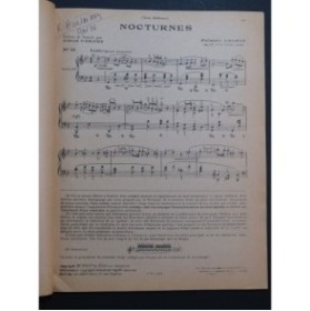 CHOPIN Frédéric Nocturnes 2e Volume Cortot Piano 1945