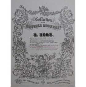 HERZ Henri Grandes Variations Le Siège de Corinthe op 36 Piano ca1840