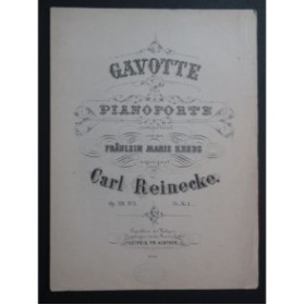 REINECKE Carl Gavotte op 129 No 3 Piano