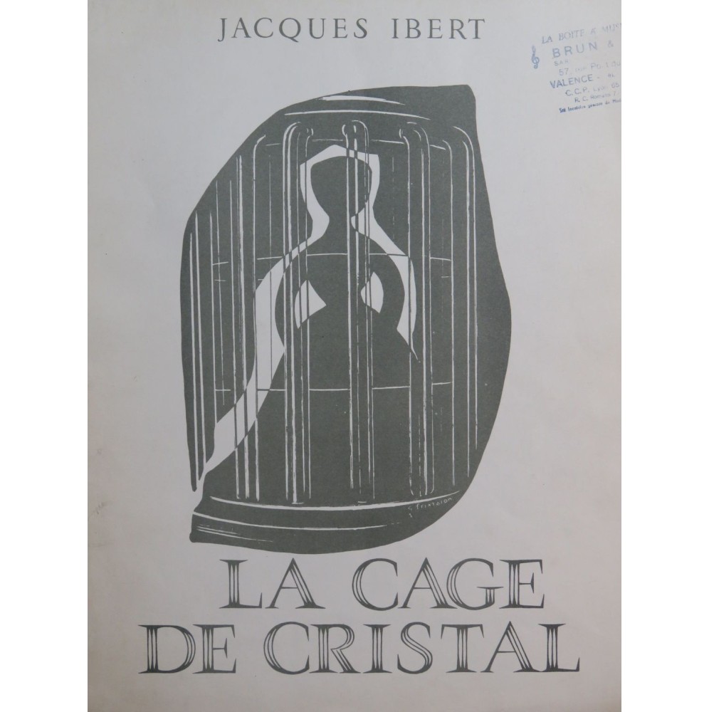 IBERT Jacques La cage de cristal Piano