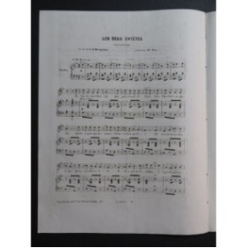 HENRION Paul Les deux Entêtes Chant Piano 1852