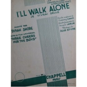 STYNE Jule I'll Walk Alone Chant Piano 1946