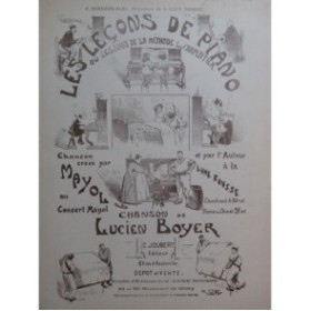 BOYER Lucien Les Leçons de Piano Chant Piano