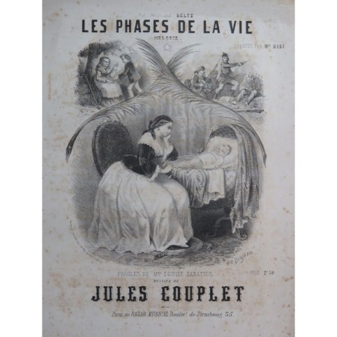 COUPLET Jules Les Phases de la vie Chant Piano ca1850