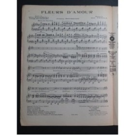 PADILLA José Fleurs d'Amour Chant Piano 1924