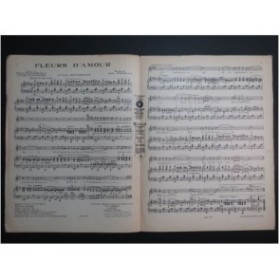 PADILLA José Fleurs d'Amour Chant Piano 1924