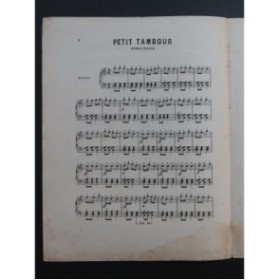 Petit Tambour Polka Facile Piano ca1850