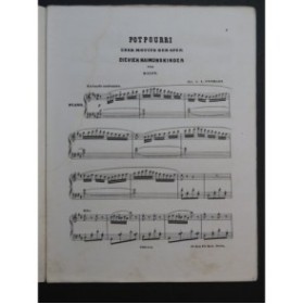 CONRADI A. Potpourri Die Vier Haimonskinder Balfe Piano ca1855