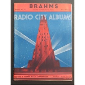 Radio City Album Brahms 19 pièces pour Piano 1940