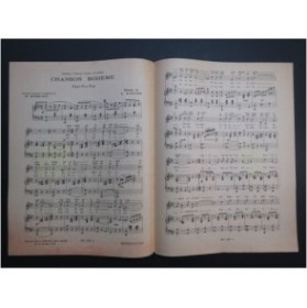 GALLINI L. Chanson Boheme Chant Piano 1942