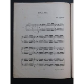 FOURNIER Paul Toccata op 20 Piano 1888