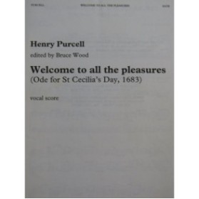 PURCELL Henry Welcome to all the pleasures Chant Piano 1994