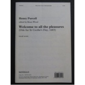 PURCELL Henry Welcome to all the pleasures Chant Piano 1994