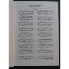 HELLER Stephen Nuits Blanches 18 pièces pour Piano ca1870