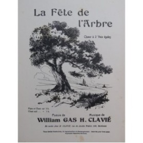 CLAVIÉ H. La Fête de l'Arbre Chant Piano ca1930