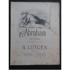 LUTGEN B. Abraham Chant Piano XIXe siècle