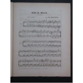 DESLIENS M. Niza la Bella Piano XIXe siècle