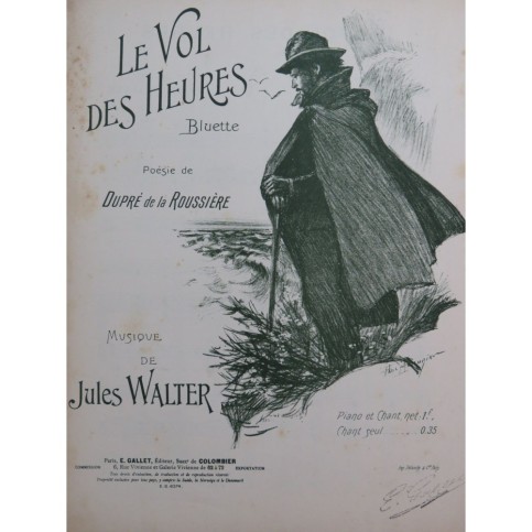WALTER Jules Le Vol des Heures Chant Piano