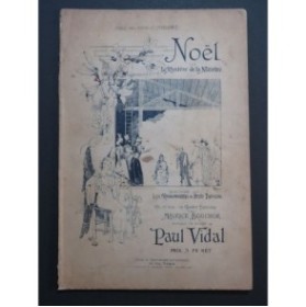 VIDAL Paul Noël ou le Mystère de la Nativité Chant Piano 1891