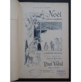 VIDAL Paul Noël ou le Mystère de la Nativité Chant Piano 1891