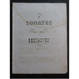 BEETHOVEN Sonates op 31 No 1 et 2 Piano ca1840