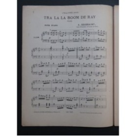 DOUSSAINT A. Tra la la Boom de Ray Piano ca1890