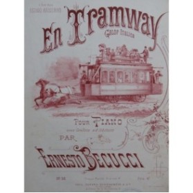 BECUCCI Ernesto En Tramway Piano ca1880