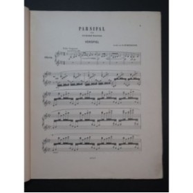 WAGNER Richard Parsifal Opéra Piano 4 mains ca1884